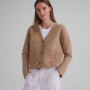 COPY - Club Monaco | Boiled Wool Cardigan | Camel Tan